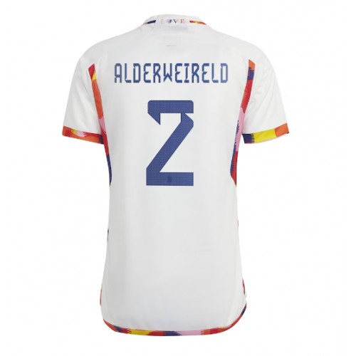 Belgia Toby Alderweireld #2 Koszulka Wyjazdowych MŚ 2022 Krótki Rękaw